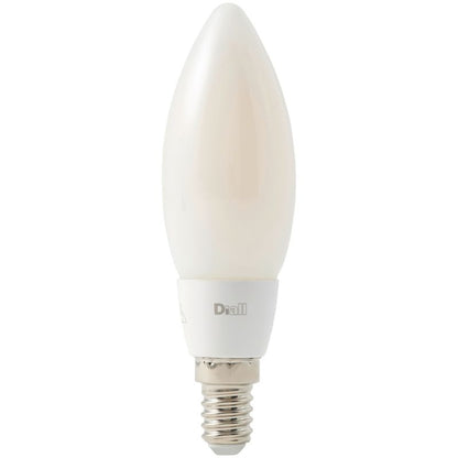 LED-pære Diall B35 E14 7,4 W 650 lm mælkehvid varm DIM
