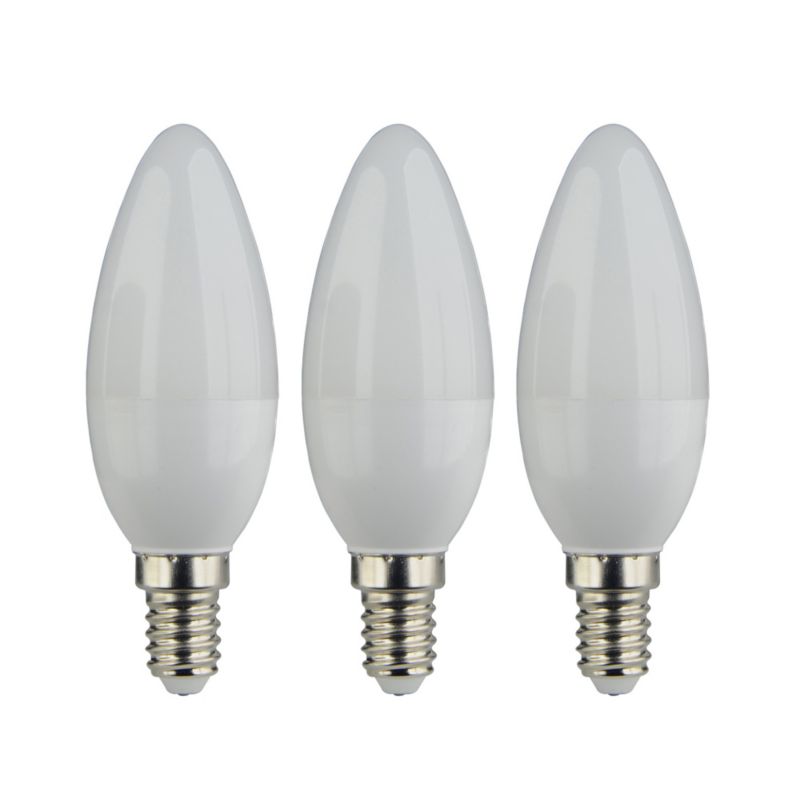LED-pære C35 E14 470 lm 4000 K 3 stk.