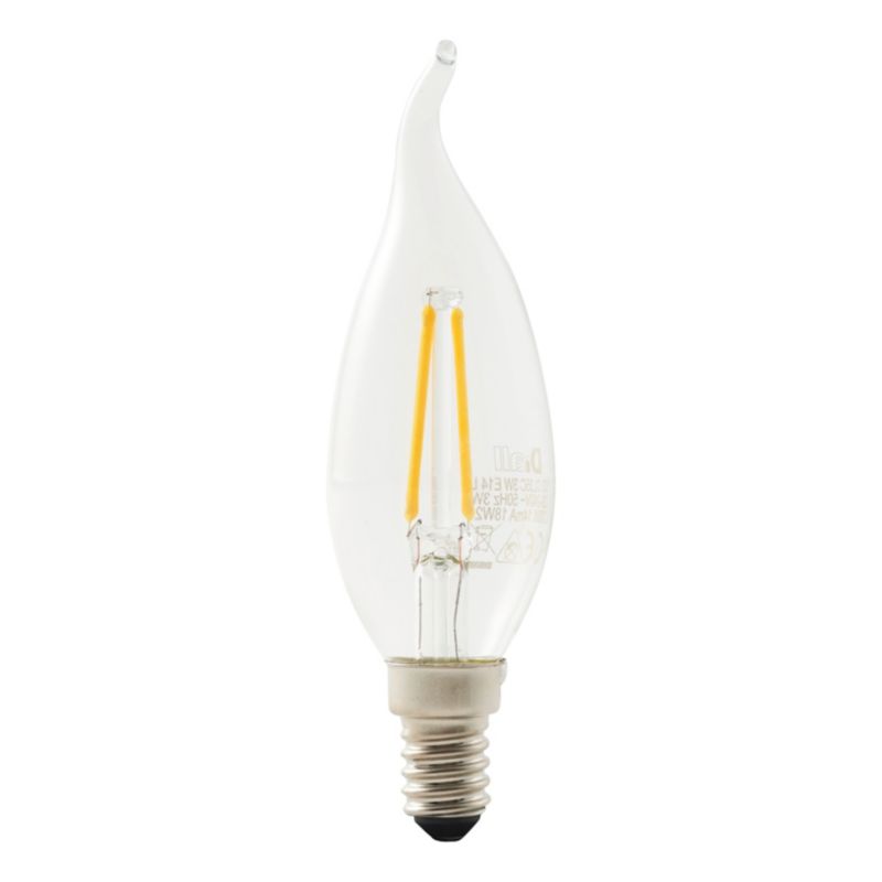 LED-pære Diall C35-TL E14 250 lm 2700 K