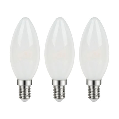 LED-pære Filament C35 E14 470 lm 4000 K 3 stk.