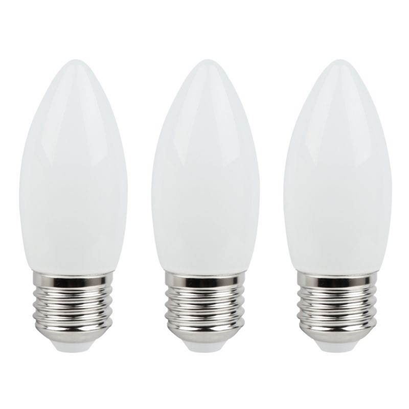 LED-pære Diall Filament C35 E27 3,4 W 470 lm 4000 K 3 stk.