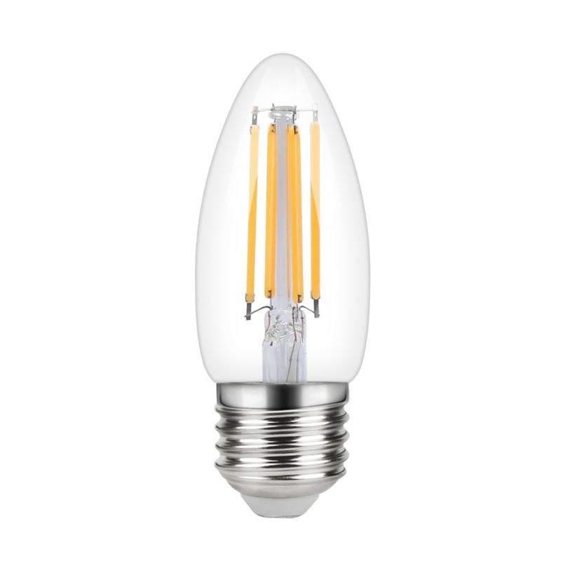 LED-pære Diall Filament C35 E27 470 lm 4000 K 3 stk.