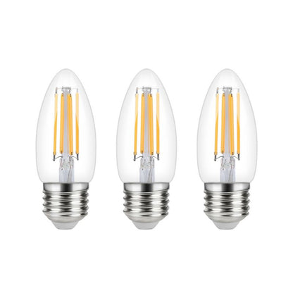LED-pære Diall Filament C35 E27 470 lm 4000 K 3 stk.