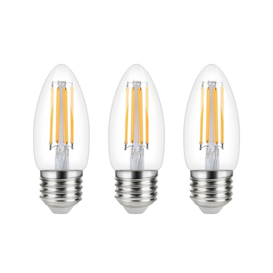 LED-pære Diall Filament C35 E27 470 lm 4000 K 3 stk.
