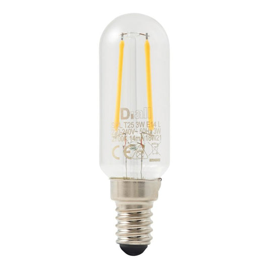 LED-pære Diall Filament T25 E14 250 lm 2700 K