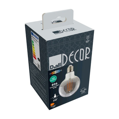 LED-pære Diall G95 E27 806 lm 4000 K 8,5 W