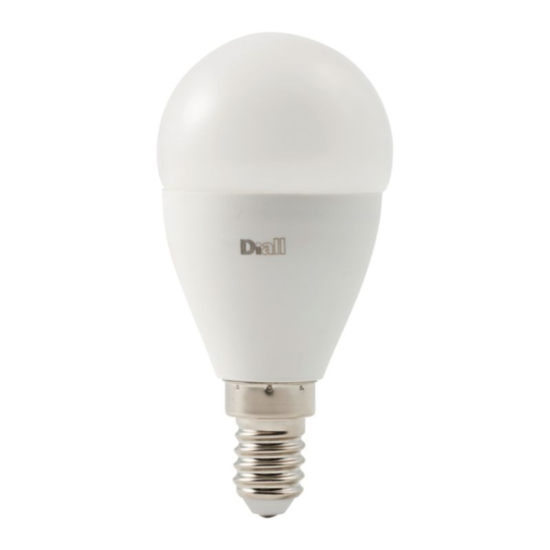 LED-pære Diall P45 E14 5,7 W 470 lm mælkehvid neutral farvetone