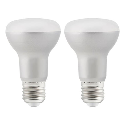 LED-pære R63 E27 600 lm 2700 K 2 stk.