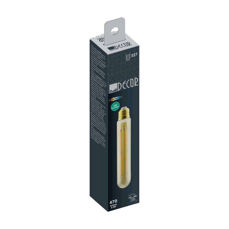 LED-pære T32 E27 470 lm 1800 K