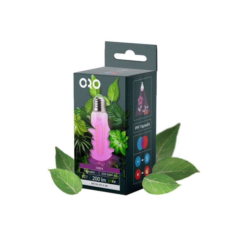 LED-pære DPM E27 200 lm 1300 K til planter
