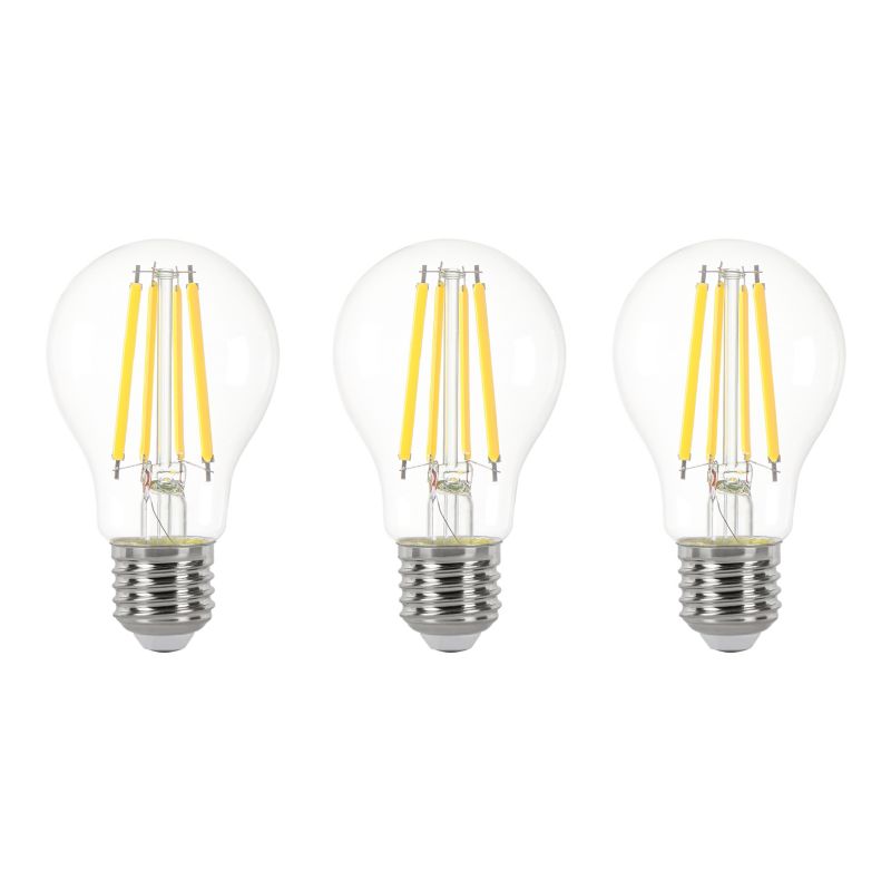 LED-filamentpære Jacobsen klasse A A60 E27 470 lm 4000 K 3 stk.