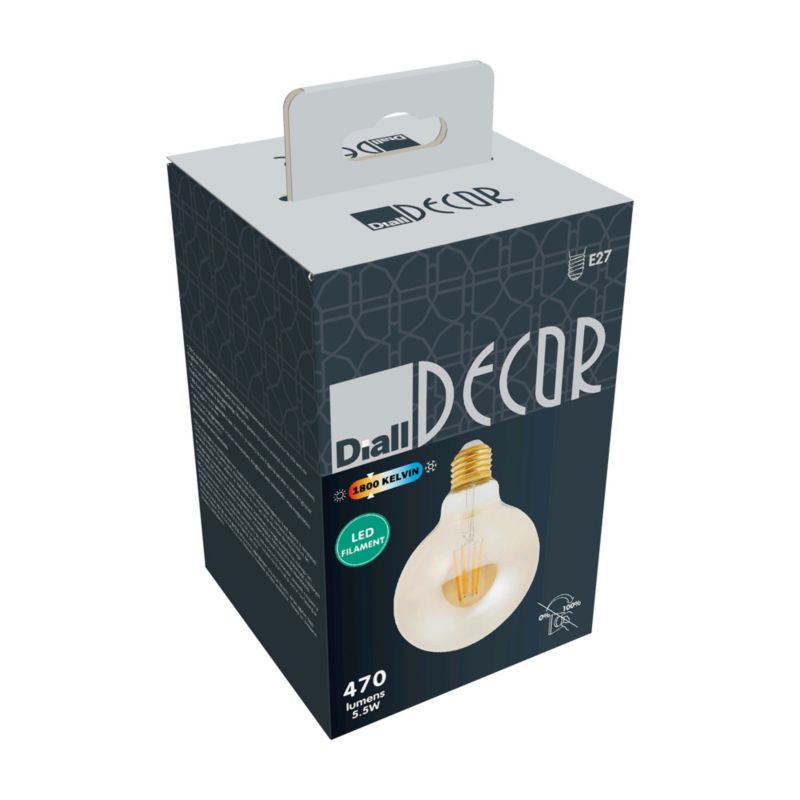 LED-pære G95 E27 470 lm 1800 K