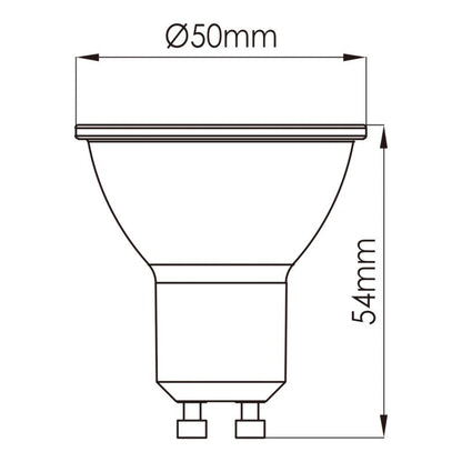 LED-pære Jacobsen GU10 230 lm 2700 K 36D 3 stk.