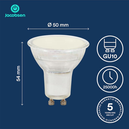 LED-pære Jacobsen GU10 450 lm 4000 K 100D