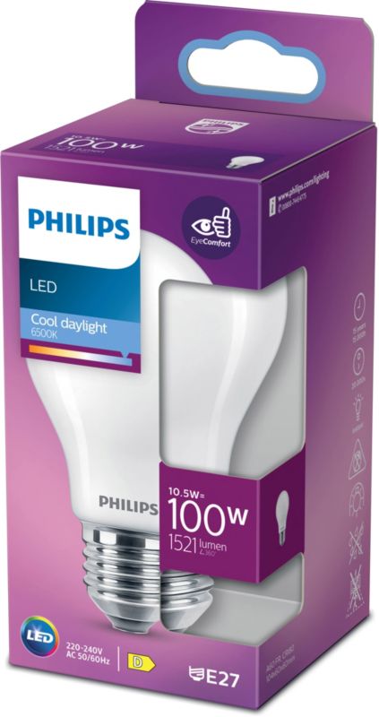 Philips A60 E27 LED-pære Glass 1521 lm 6500 K