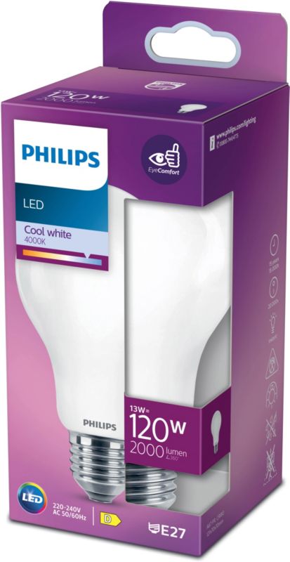 Philips A67 LED-pære Glass E27 2000 lm 4000 K