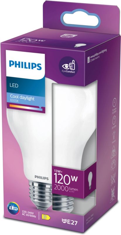 Philips LED-pære Glass A67 E27 2000 lm 6500 K