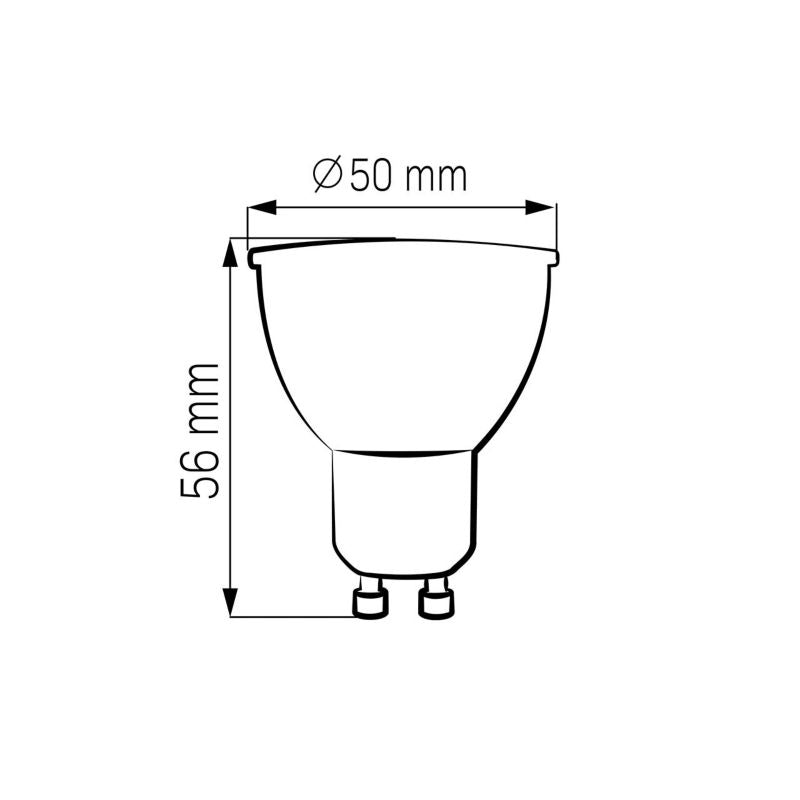 LED-pære GU10 10 W 1000 lm 4000 K 10 stk.