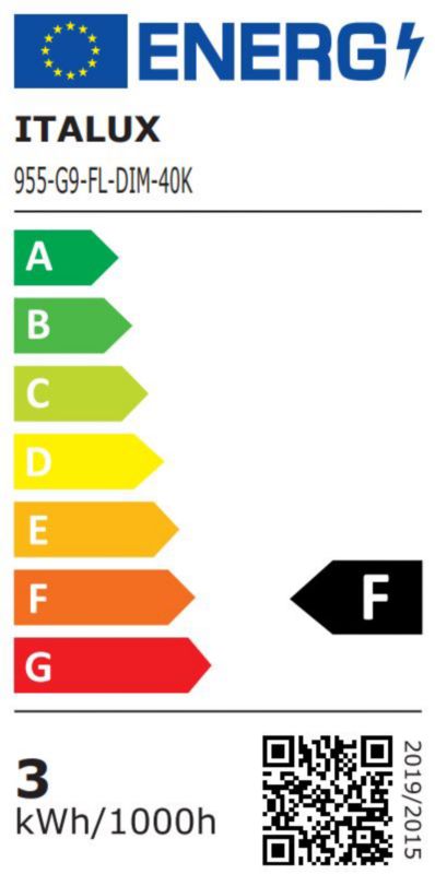 Italux G9 LED-pære 340 lm 4000 K filament klar DIM