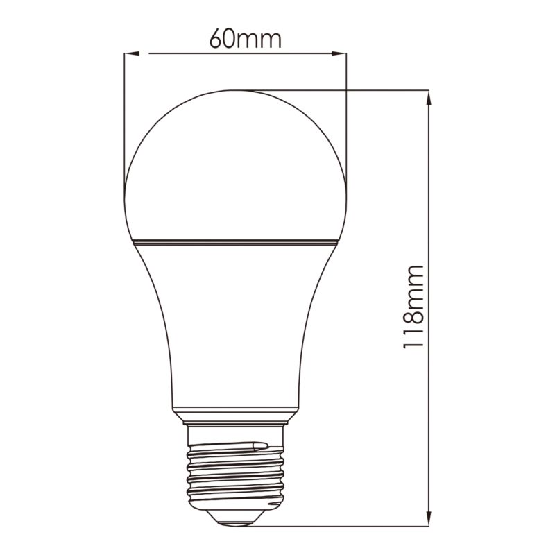 LED-pære A60 E27 1521 lm 4000 K Hvid