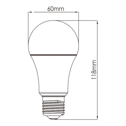 LED-pære A60 E27 1521 lm 4000 K Hvid