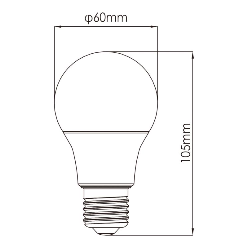 LED-pære A60 E27 806 lm 4000 K 3 stk.