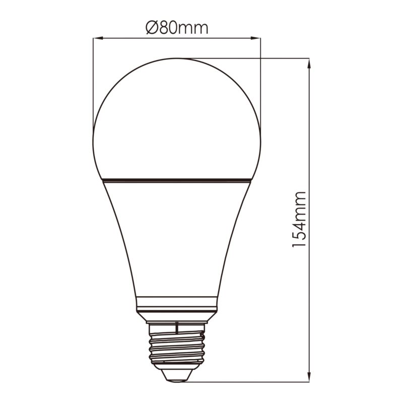 LED-pære Jacobsen A80 E27 3452 lm 4000 K