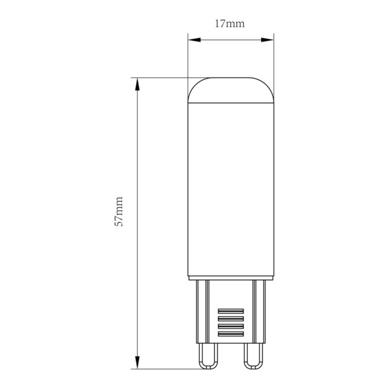 LED-pære Jacobsen G9 400 lm 2700 K 2 stk.