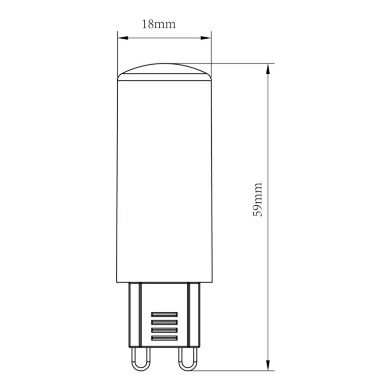 LED-pære Jacobsen G9 470 lm 4000 K DIM 2 stk.