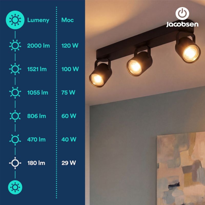LED-pære Jacobsen GU10 180 lm 2700 K 36D Sølv
