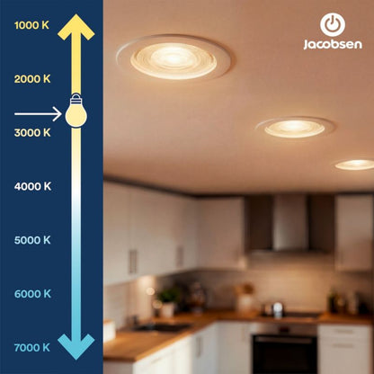 LED-pære Jacobsen GU10 345 lm 2700 K 36D Hvid 6 stk.