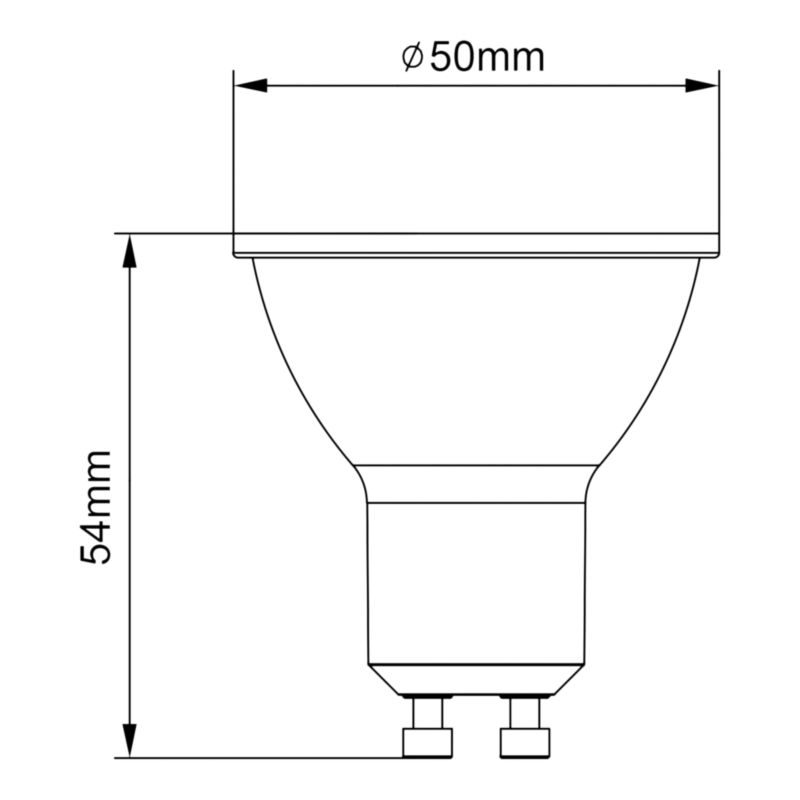 LED-pære Jacobsen GU10 345 lm 4000 K 36D Hvid 6 stk.