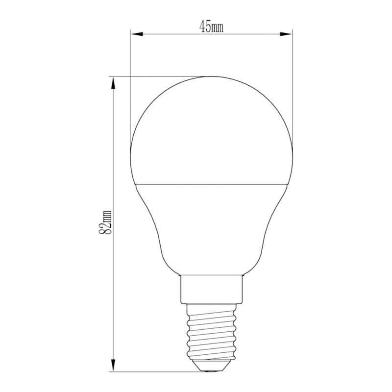 LED-pære P45 E14 470 lm 2700 K