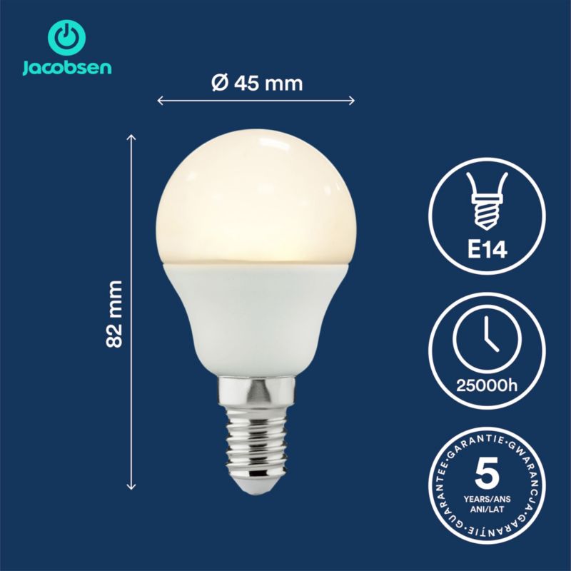 LED-pære P45 E14 806 lm 4000 K