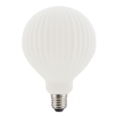 LED-pære Jacobsen Ribbed E27 400 lm 3000 K Mælkehvid