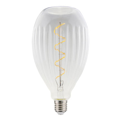 LED-pære Jacobsen Striat oval E27 250 lm 2700 K