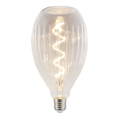 LED-pære Jacobsen Striat oval E27 250 lm 2700 K