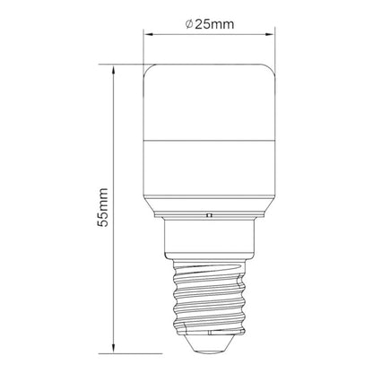 LED-pære T25 E14 140 lm 2700 K Hvid