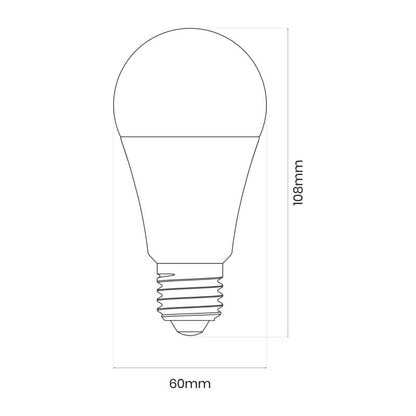 LED-pære A60 E27 9 W 3000 K 3 stk.