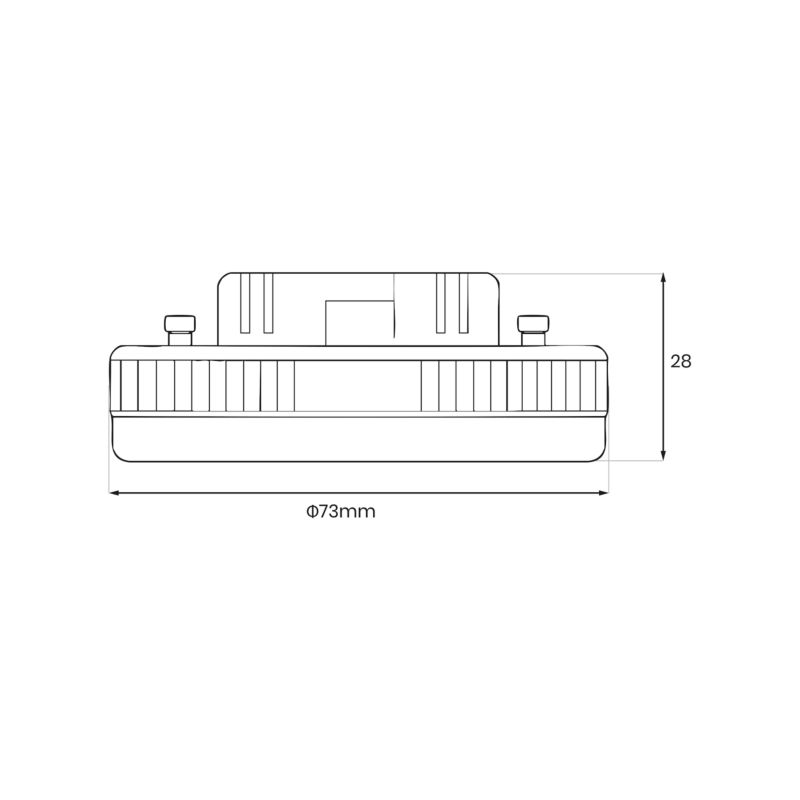 LED-pære GX53 1251 lm 3-farvet 3000-4000-6000 K