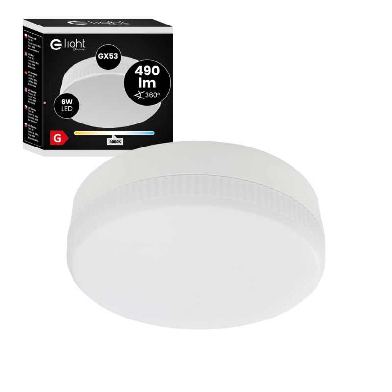 LED-pære GX53 490 lm 4000 K