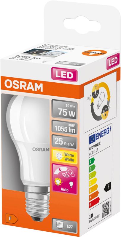 Osram LED-pære A75 E27 1055 lm 2700 K mælkeagtig DIM
