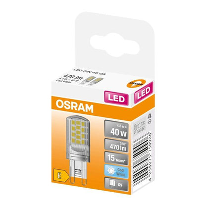 LED-pære Osram G9 470 lm 4000 K 320° 2 stk.