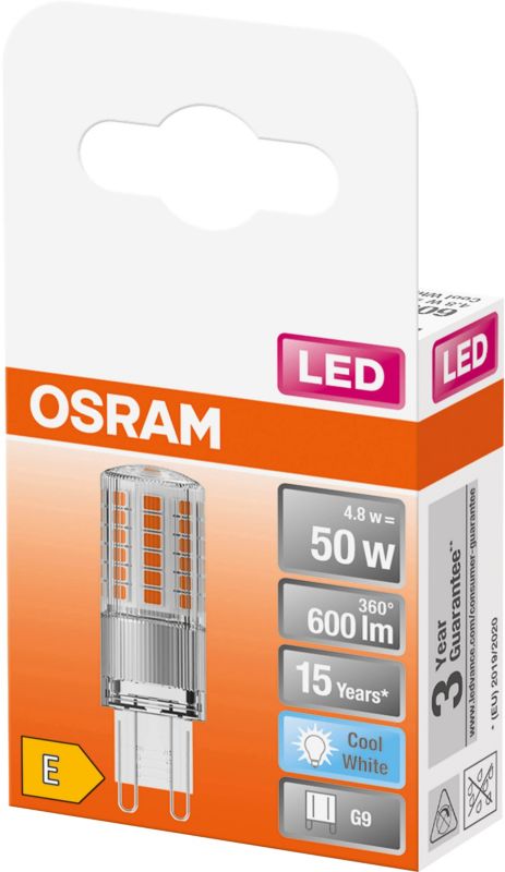 Osram G9 LED-pære 600 lm 4000 K 320°