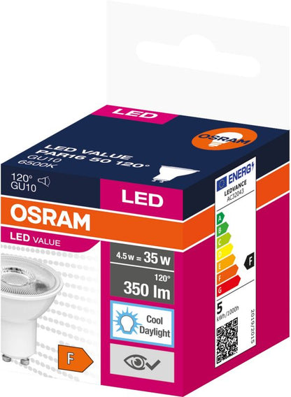 LED-pære GU10 350 lm 6500 K 120°