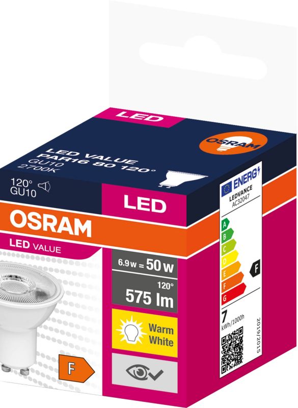 LED-pære GU10 575 lm 2700 K 120°