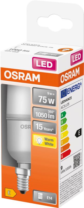 Osram LED-pære ST75 E14 1055 lm 2700 K mælkeagtig