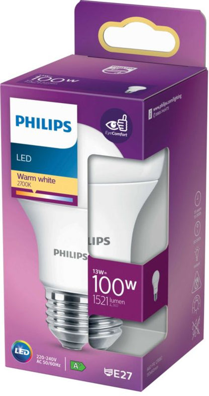 Philips A60 LED-pære E27 1521 lm 2700 K