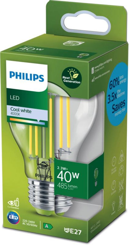 Philips LED-pære A60 E27 485 lm 4000 K