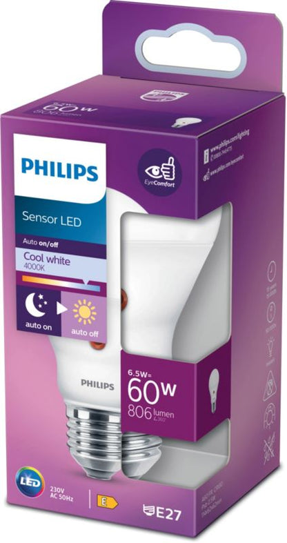 Philips A60 LED-pære E27 806 lm 4000 K SE
